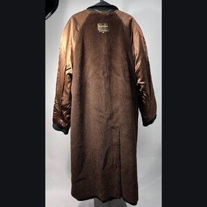 VTG PAUL STUART Classic English Thornproof Alpaca Lined Tweed Overcoat 40 Gray